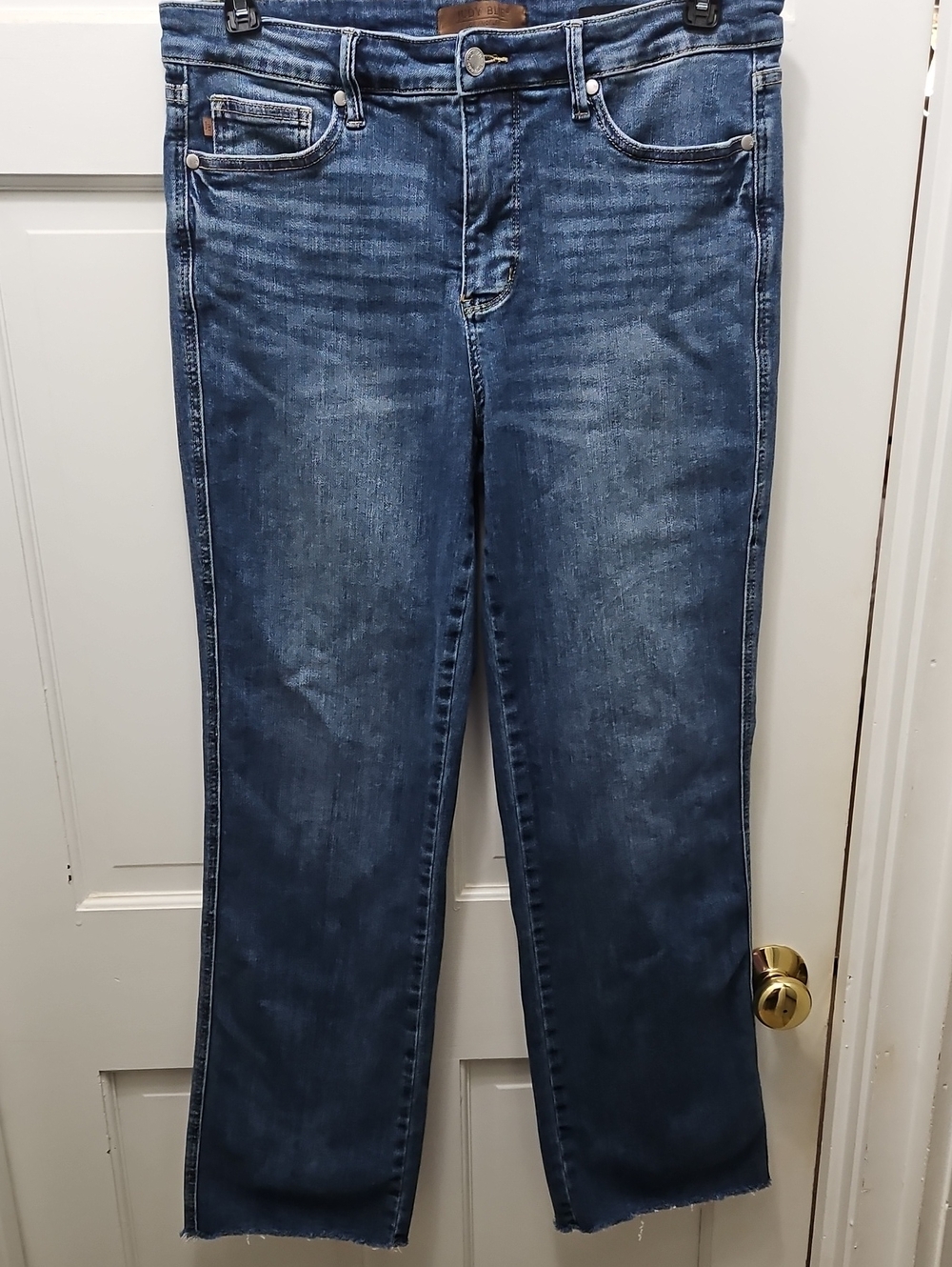 Judy Blue Mid Wash Straight Leg Jeans - Blue Size 15/32